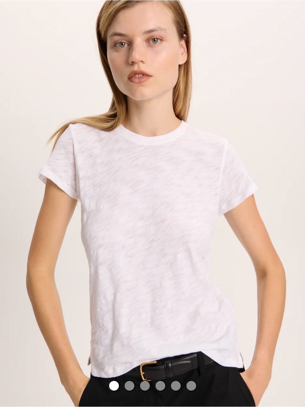 ATM Anthony Thomas Melillo White Short Sleeve Crewneck Tee